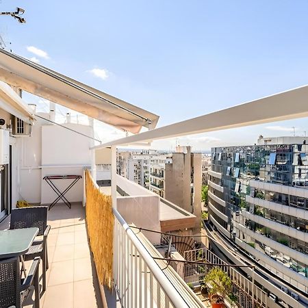 Elegant, Modern & Spacious Apartment In Thessaloniki With Balcony מראה חיצוני תמונה